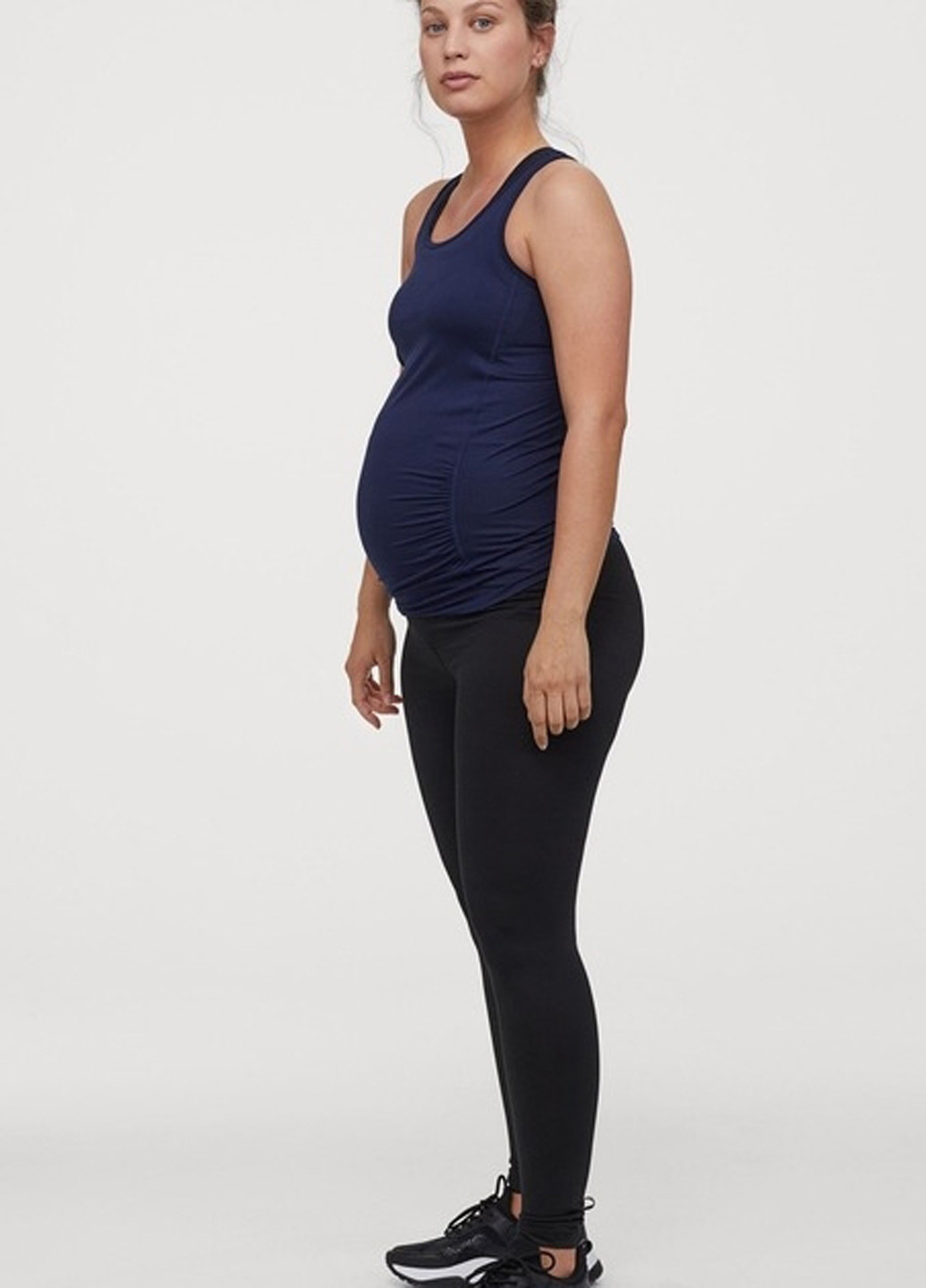 Графитовые демисезонные леггинсы для беременных H&M