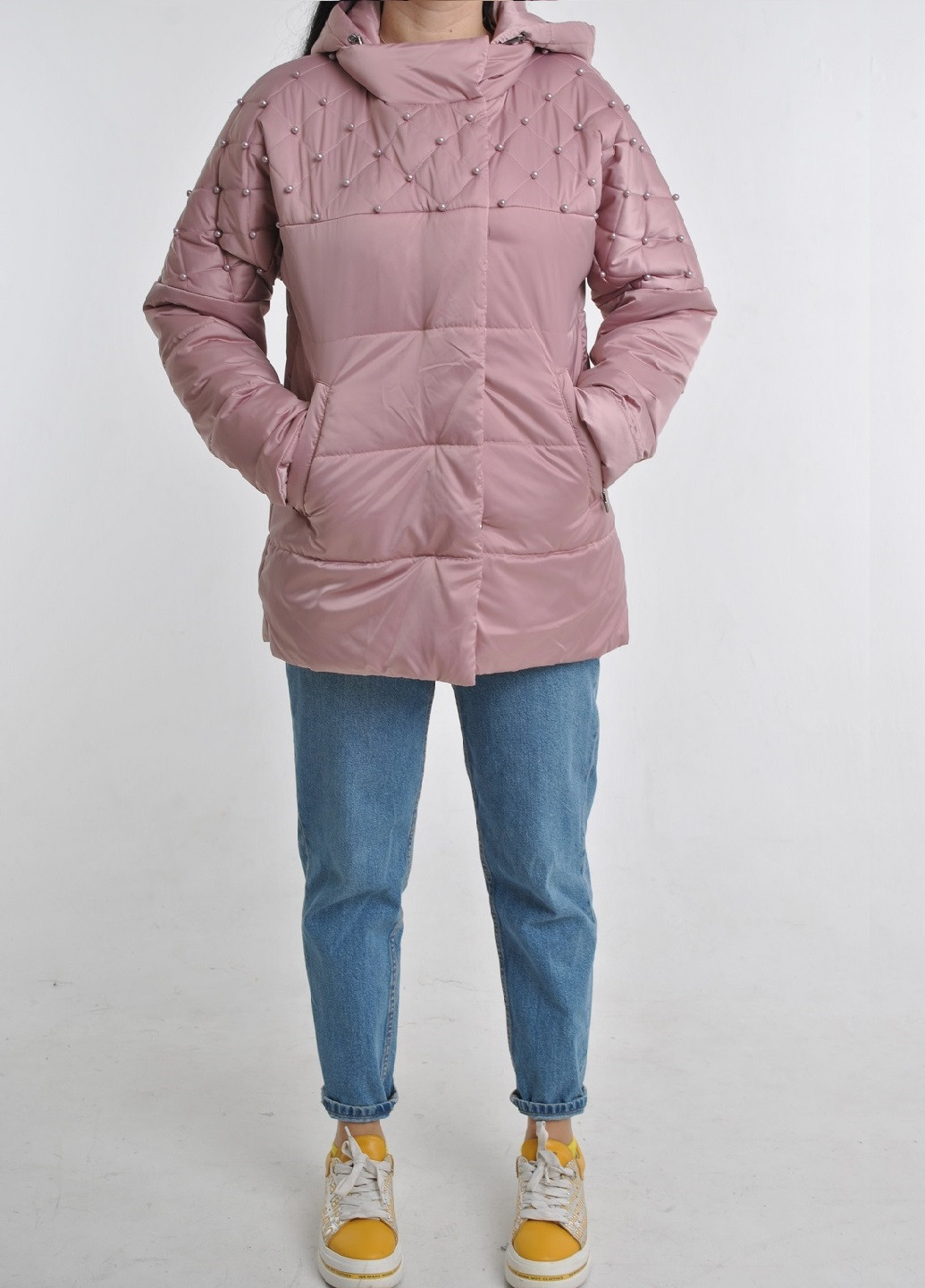 Светло-розовая демисезонная куртка Fashion Club