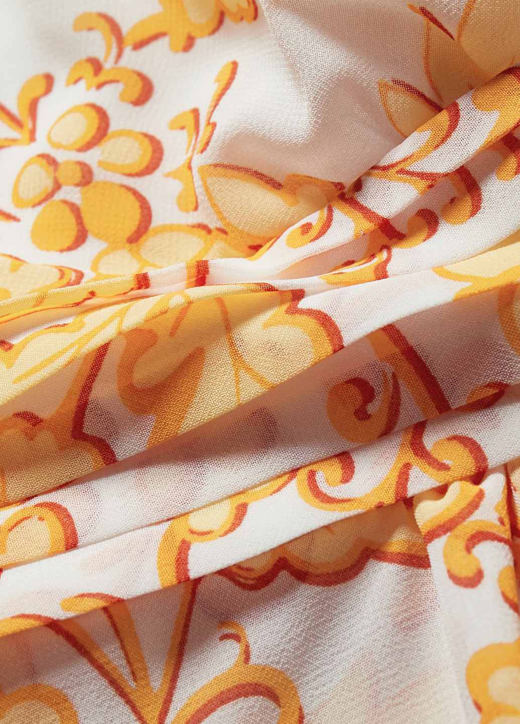 Світло-оранжева кежуал сукня кльош C&A з квітковим принтом