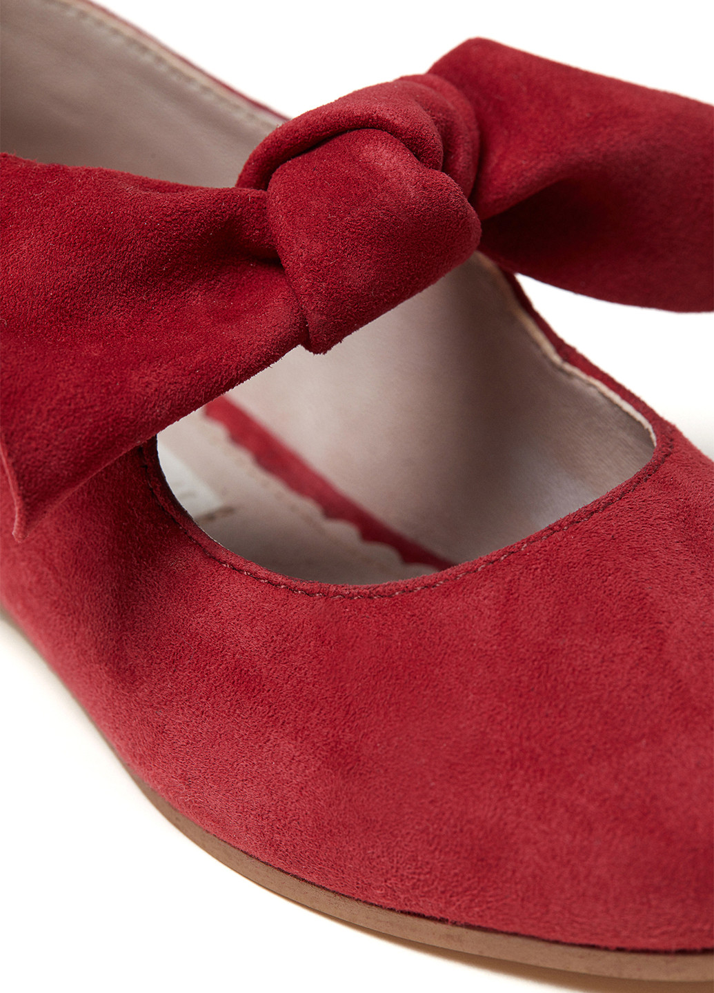 Красные туфли на низком каблуке H&M