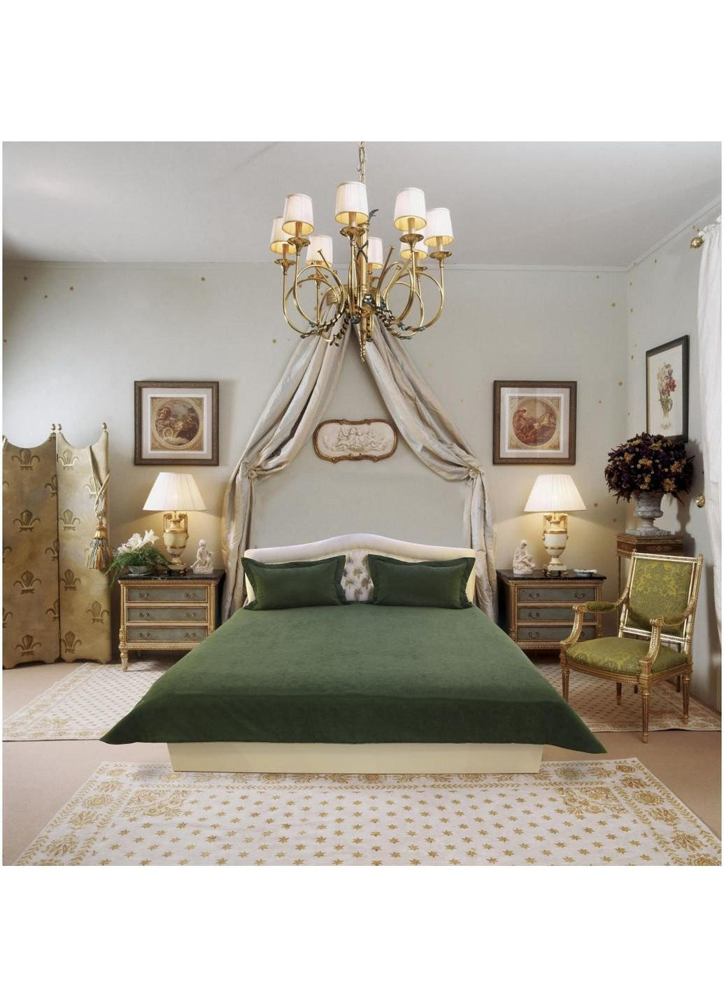 Покрывало Diamond AR-A107070-Green 250х260 см зеленое Arya (253658818)