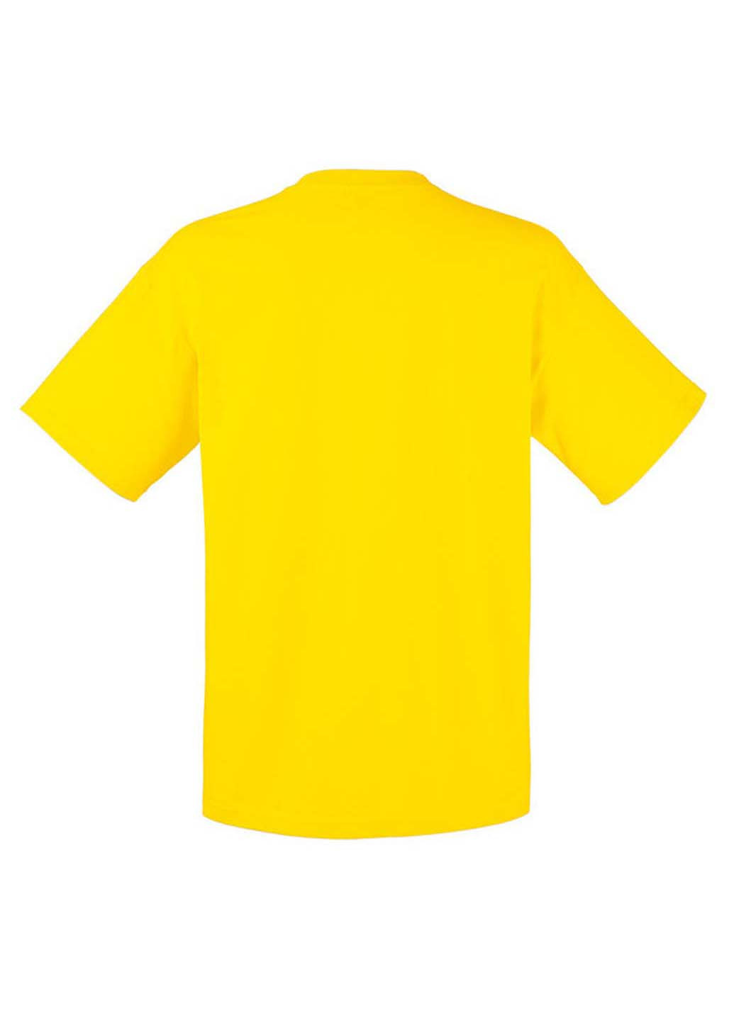 Желтая футболка Fruit of the Loom ValueWeight