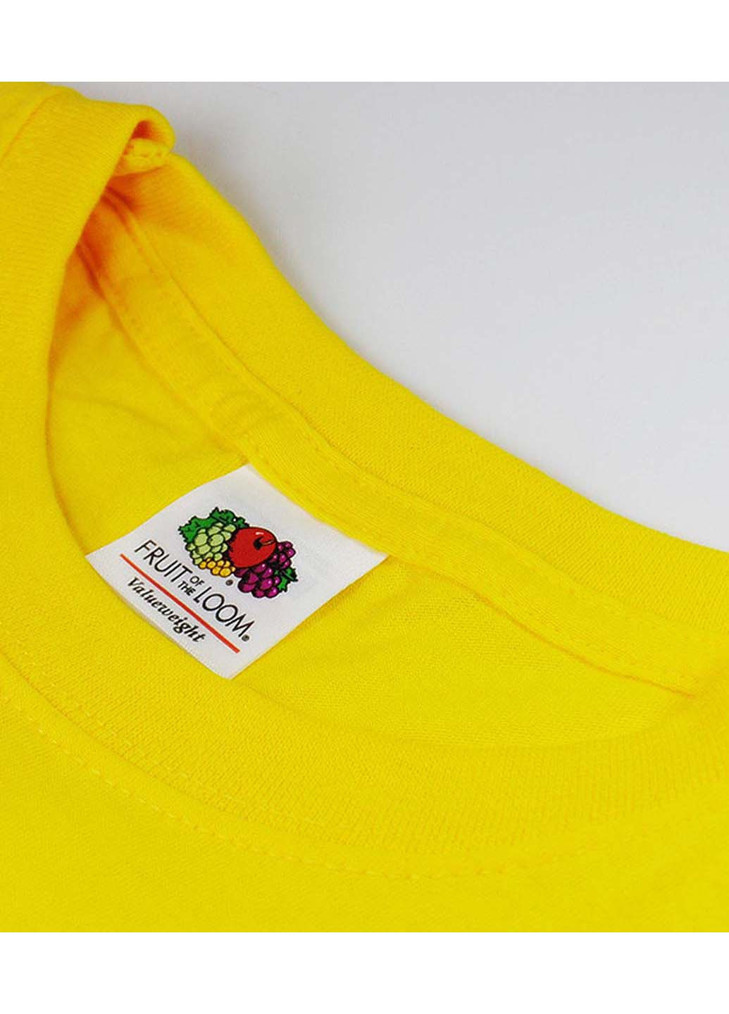 Желтая футболка Fruit of the Loom ValueWeight