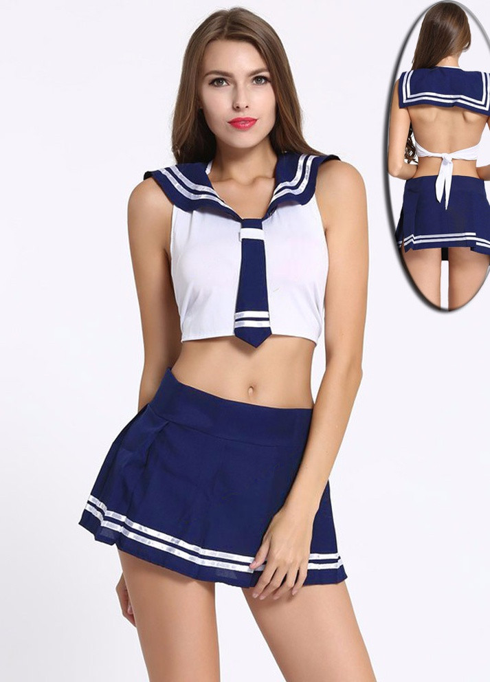 Сексуальный соблазнительный эротический игровой костюм Школьница – эротическое белье Langsha (251318779)
