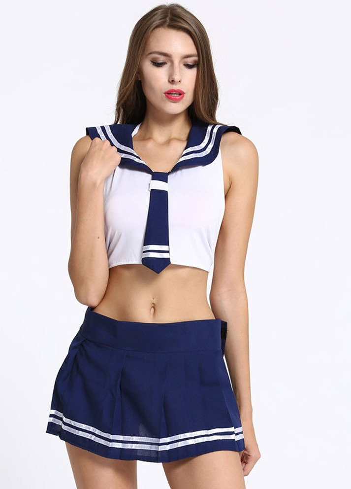 Сексуальный соблазнительный эротический игровой костюм Школьница – эротическое белье Langsha (251318779)