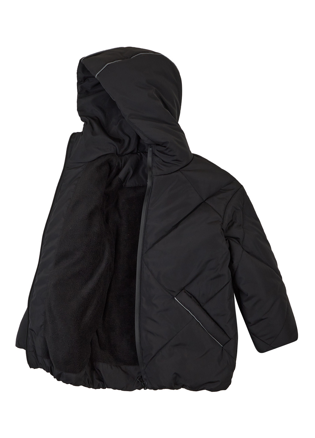 Чорна зимня куртка Garnamama