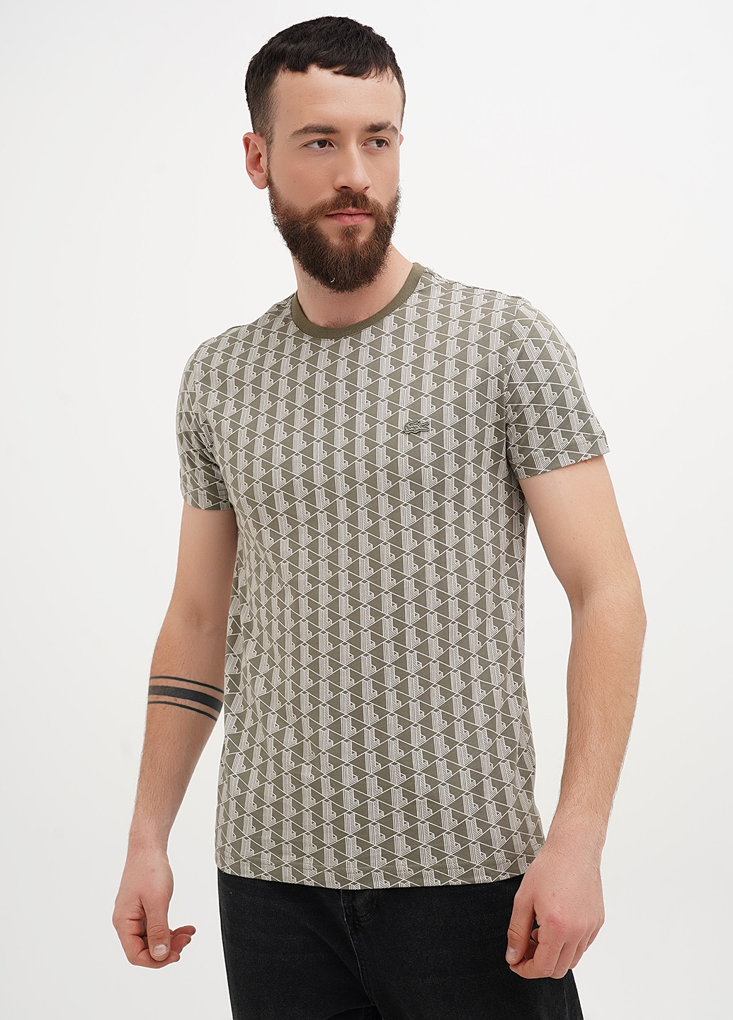 Хаки (оливковая) футболка No Brand