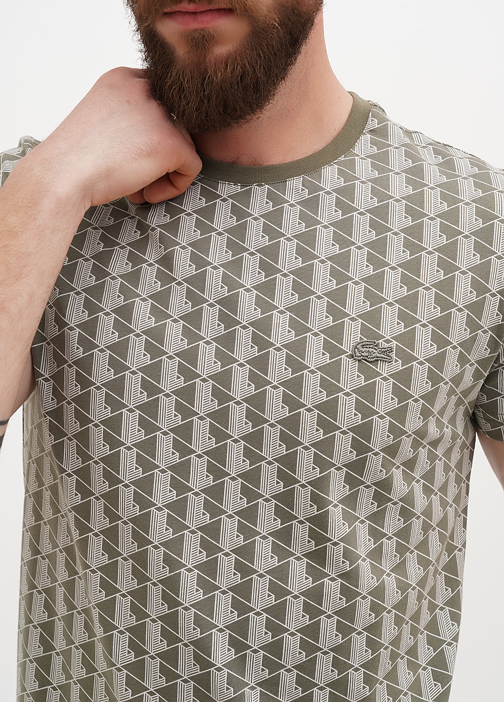 Хаки (оливковая) футболка No Brand