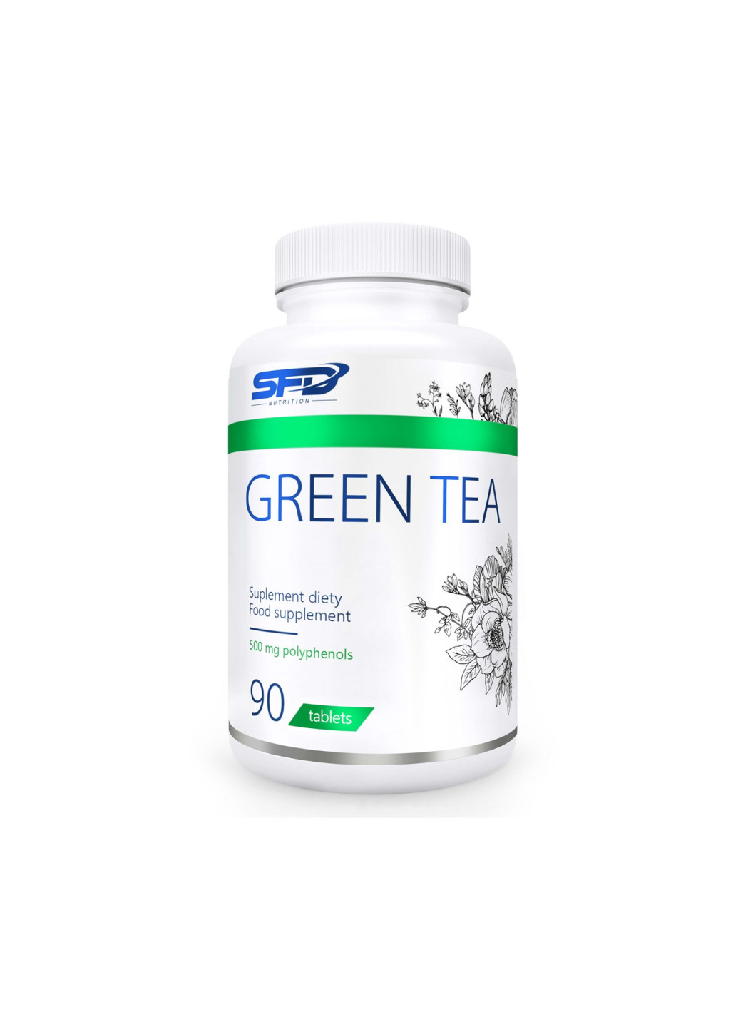Добавка для підтримки імунної системи,втрати ваги SFD Green Tea -90tab SFD Nutrition (253153460)