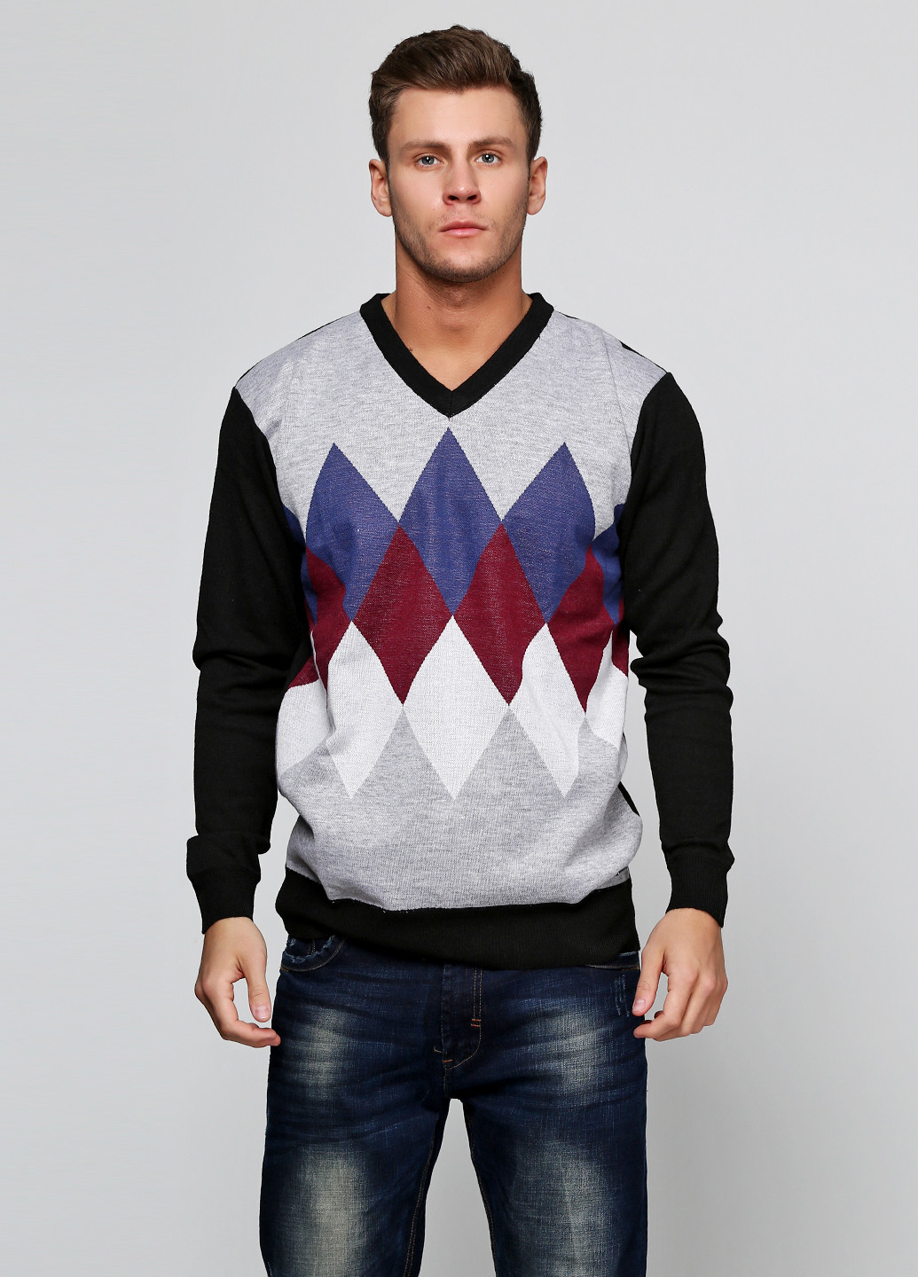 Светло-серый демисезонный пуловер пуловер Pierre Cardin