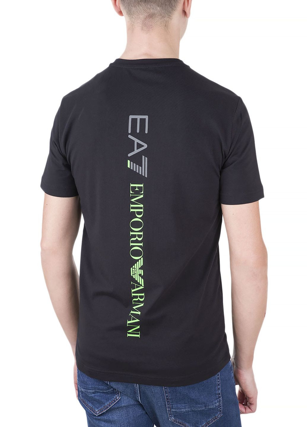 Чорна футболка ARMANI EA7