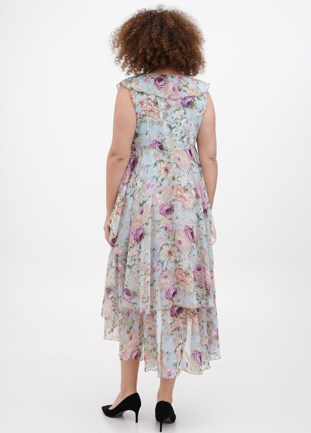 Голубое кэжуал платье Mamalicious с цветочным принтом