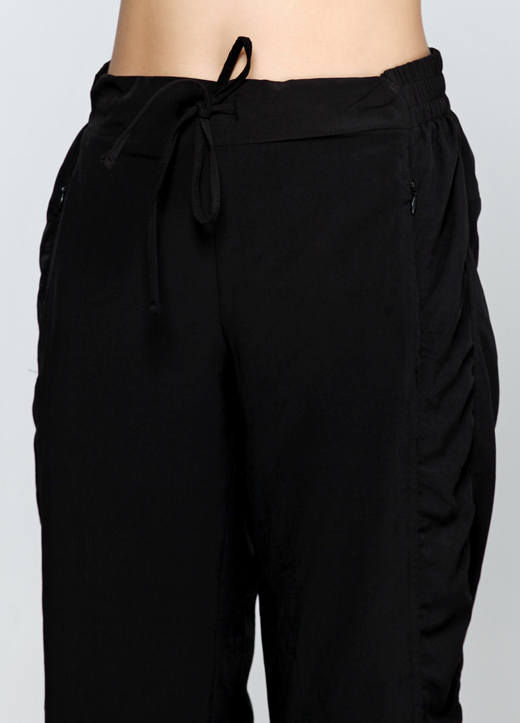 Черные кэжуал демисезонные прямые брюки Mark