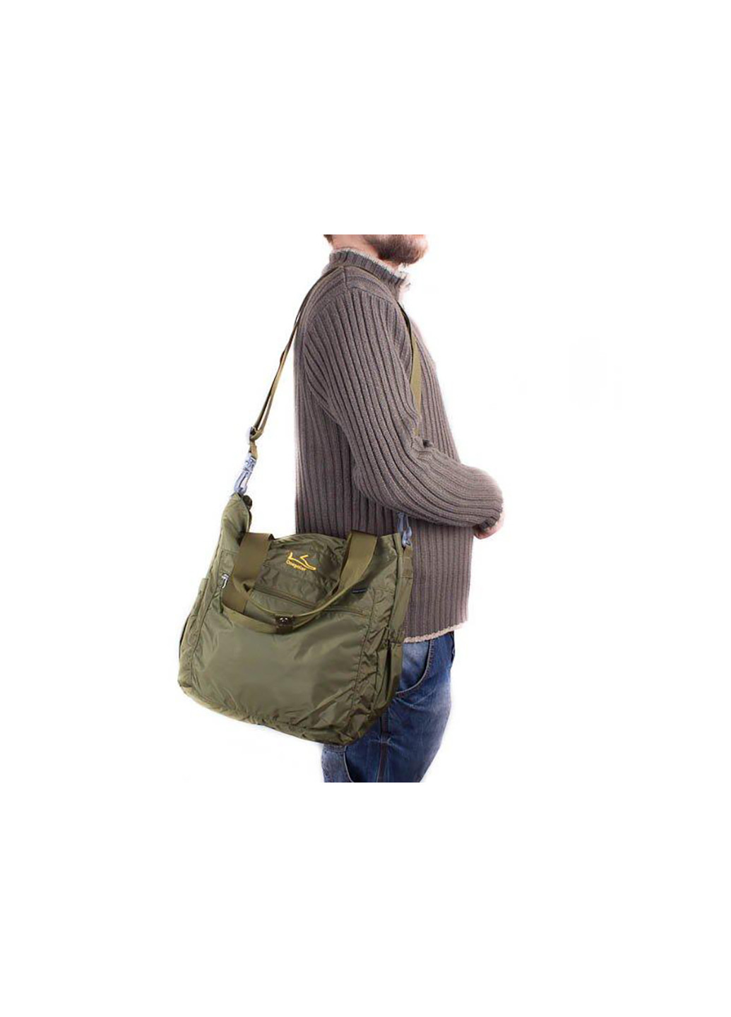 Чоловіча спортивна сумка через плече 34х35х10 см Onepolar (253027769)