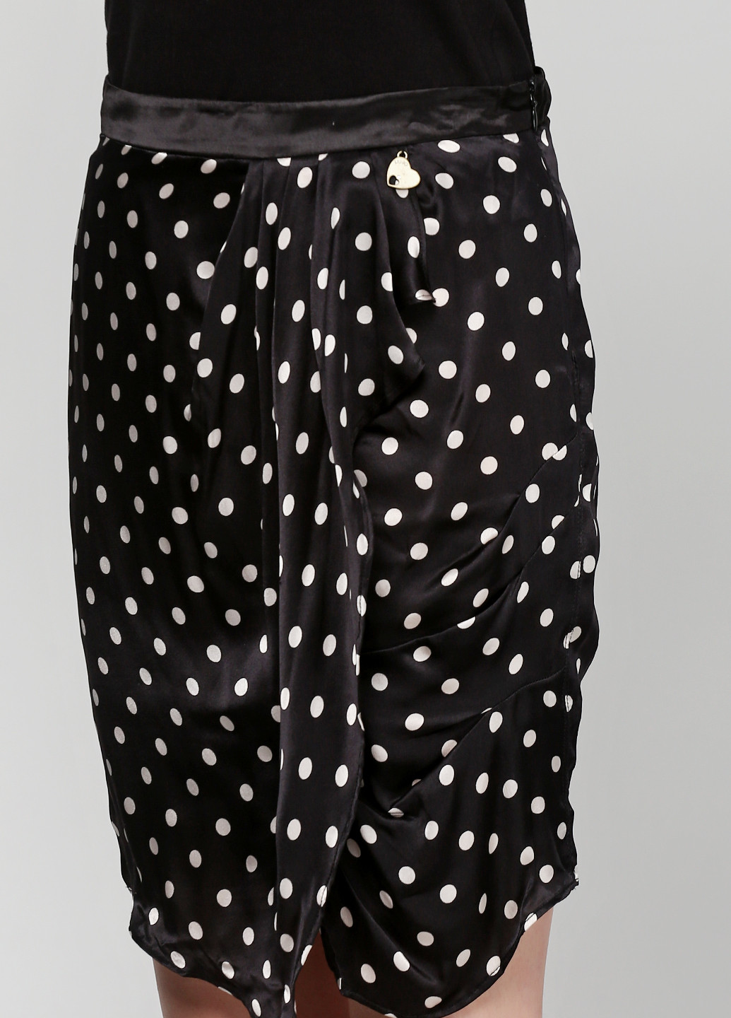 Черная кэжуал в горошек юбка Liu-Jo мини