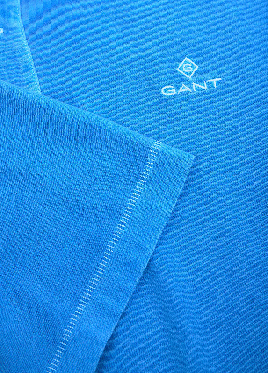 Голубой футболка-поло для мужчин Gant однотонная