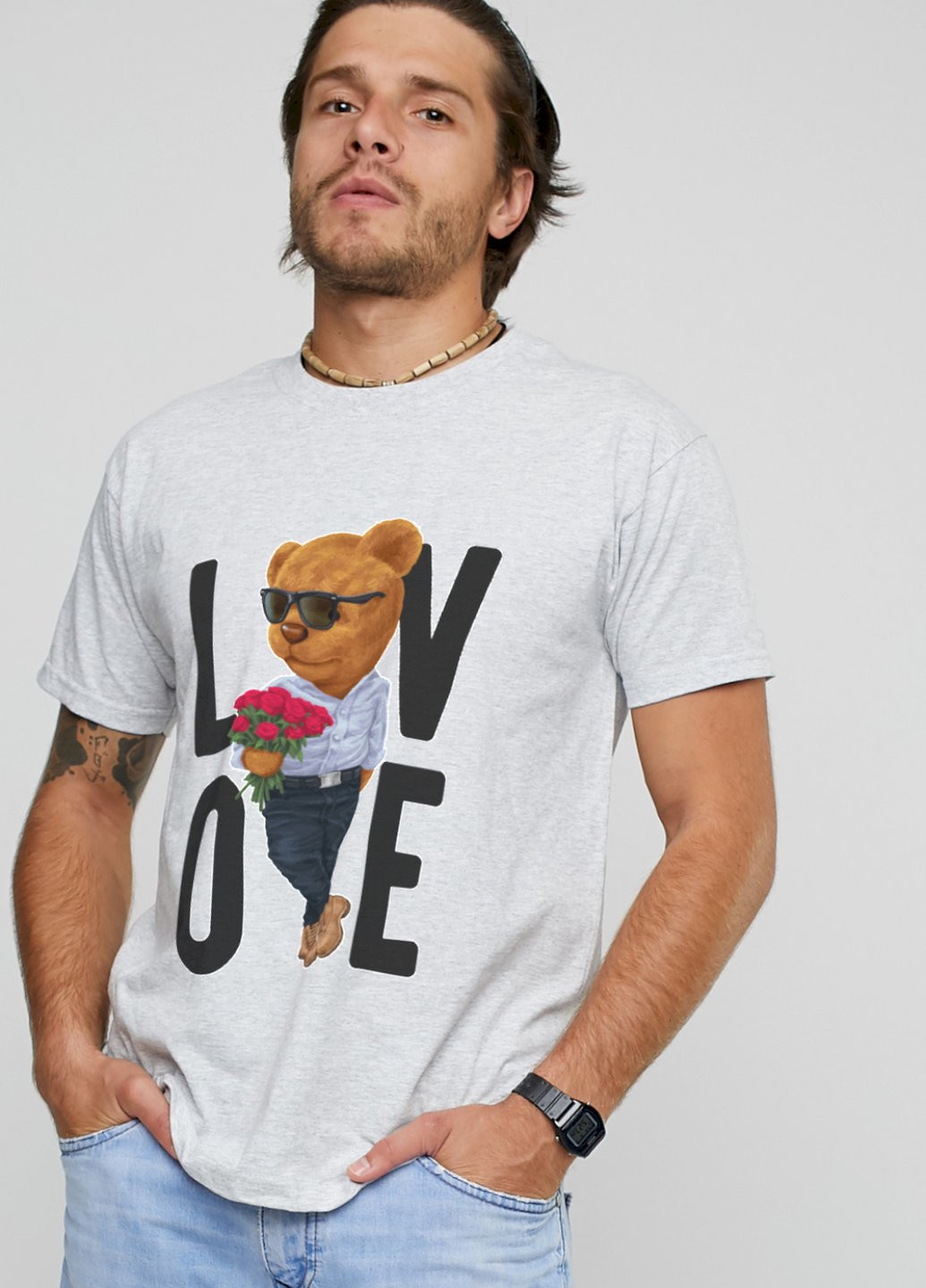 Сіра футболка чоловіча YAPPI