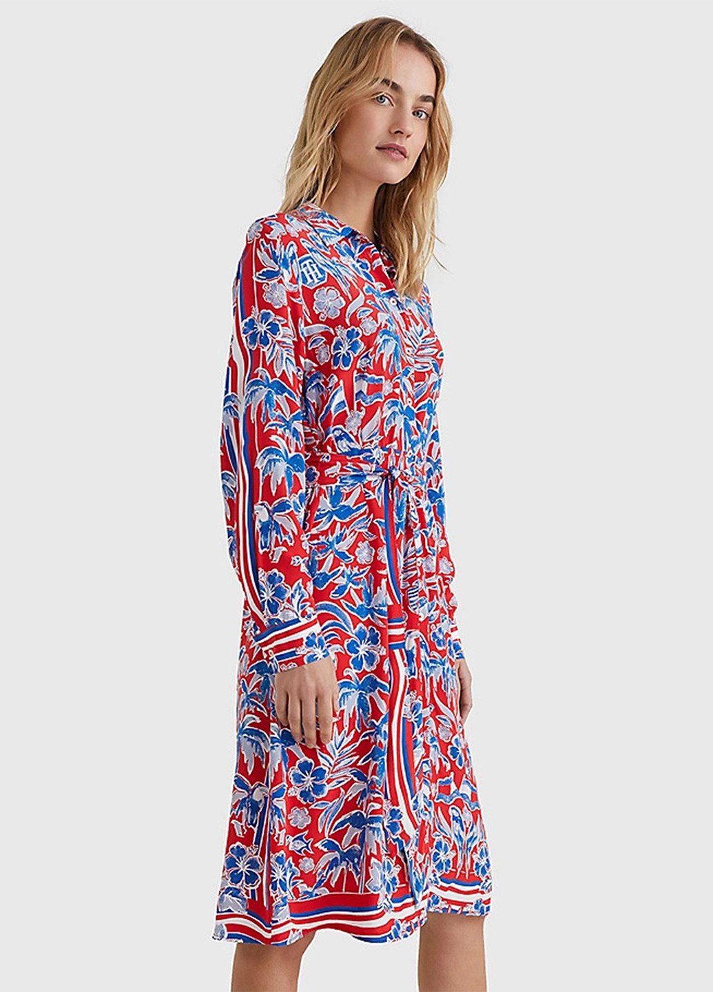 Комбінована кежуал сукня сорочка Tommy Hilfiger з квітковим принтом
