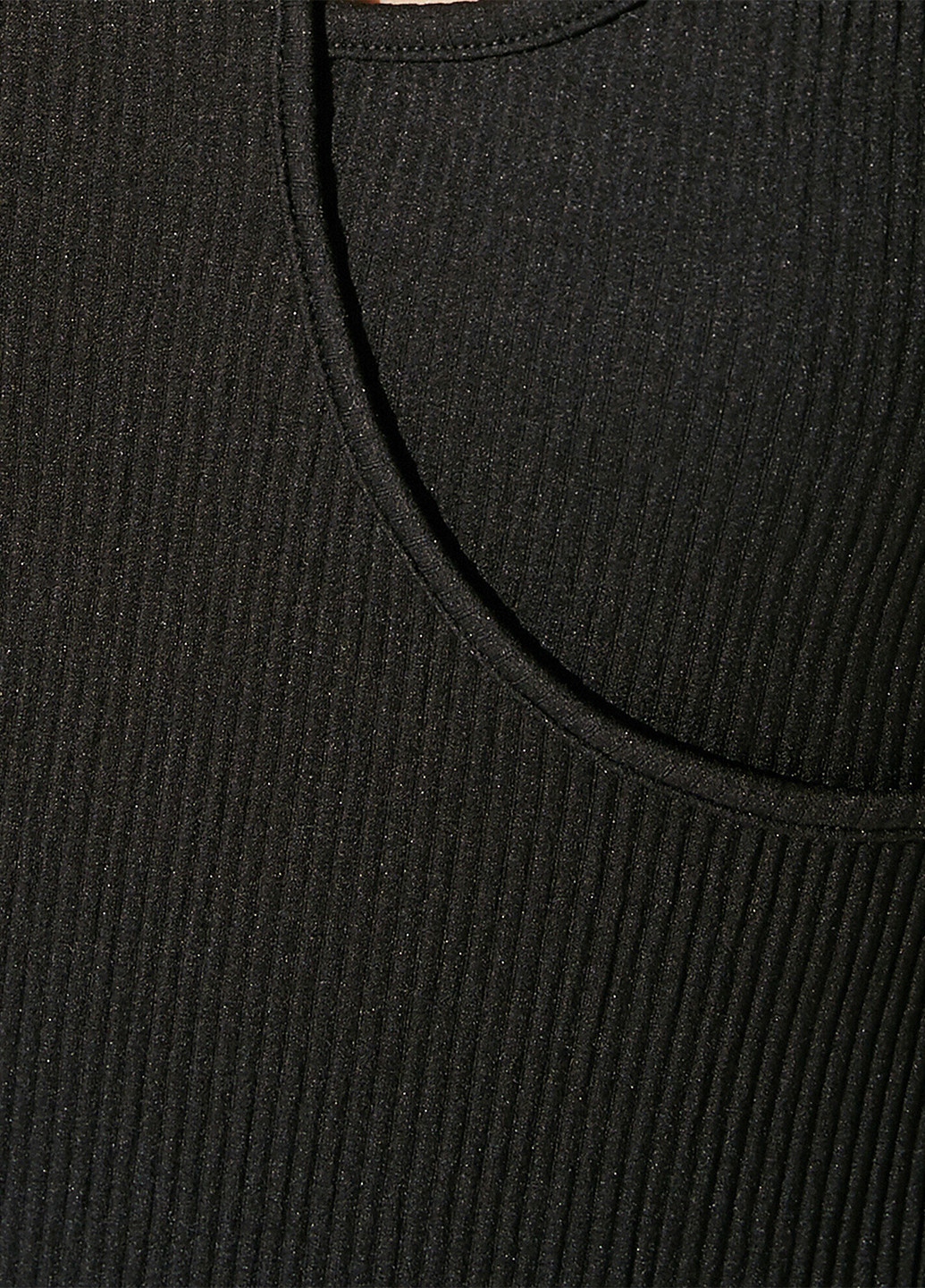 Чорна коктейльна сукня на одне плече KOTON однотонна