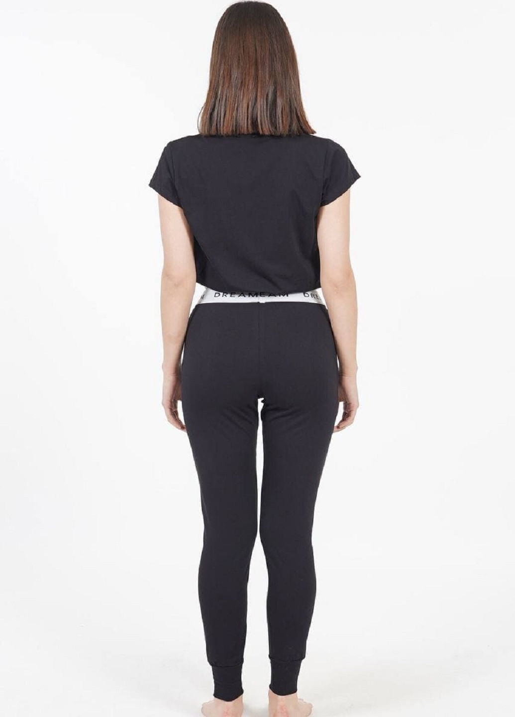Черная всесезон комплект (футболка, брюки) футболка + брюки Vienetta
