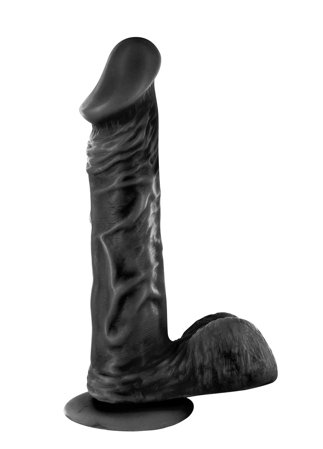 Фаллоимитатор на присоске - Real Jayson Black, TPE, диаметр 4см Real Body (254885440)