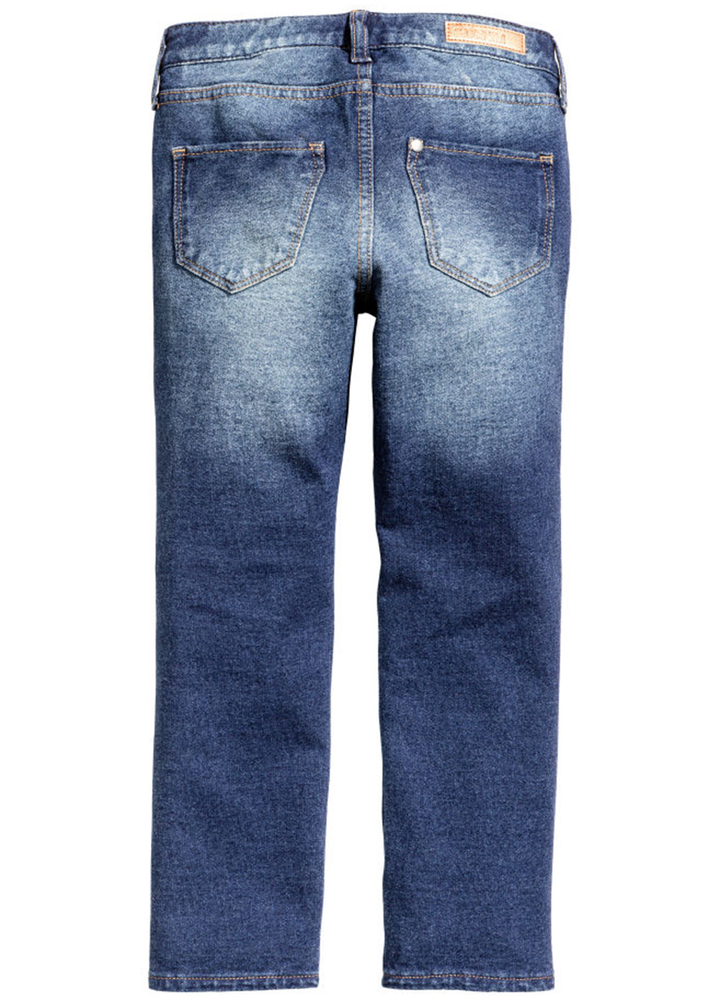 Синие демисезонные прямые джинсы H&M