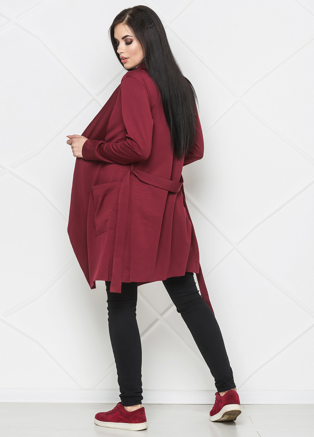 Бордовый демисезонный кардиган Larionoff