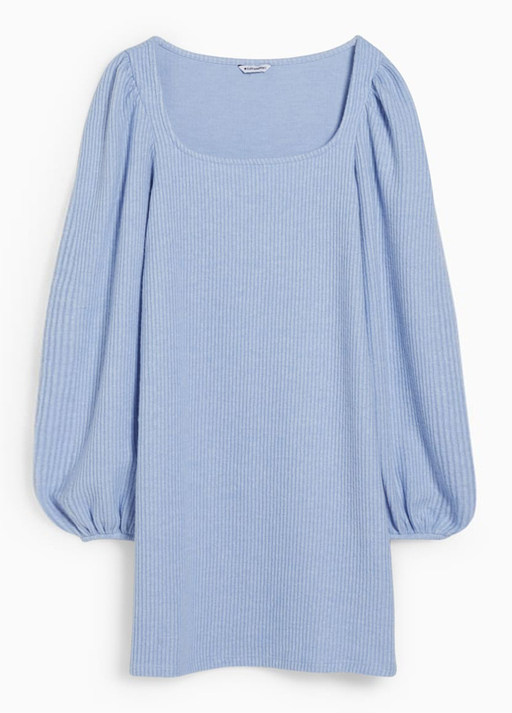 Голубое кэжуал платье Clockhouse однотонное