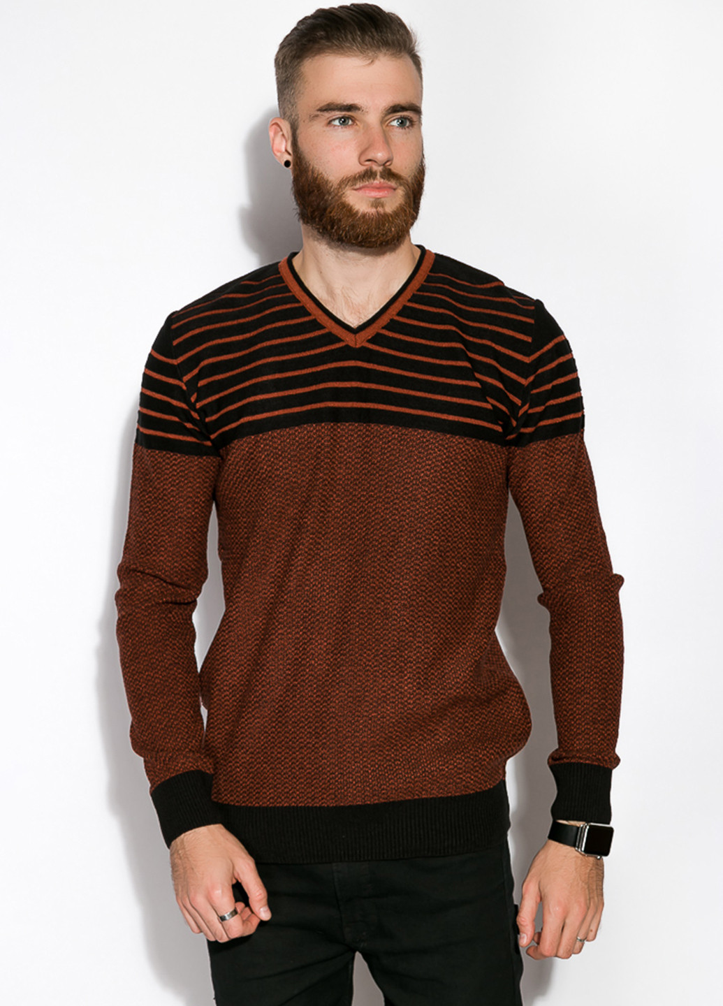 Теракотовий демісезонний пуловер пуловер Time of Style