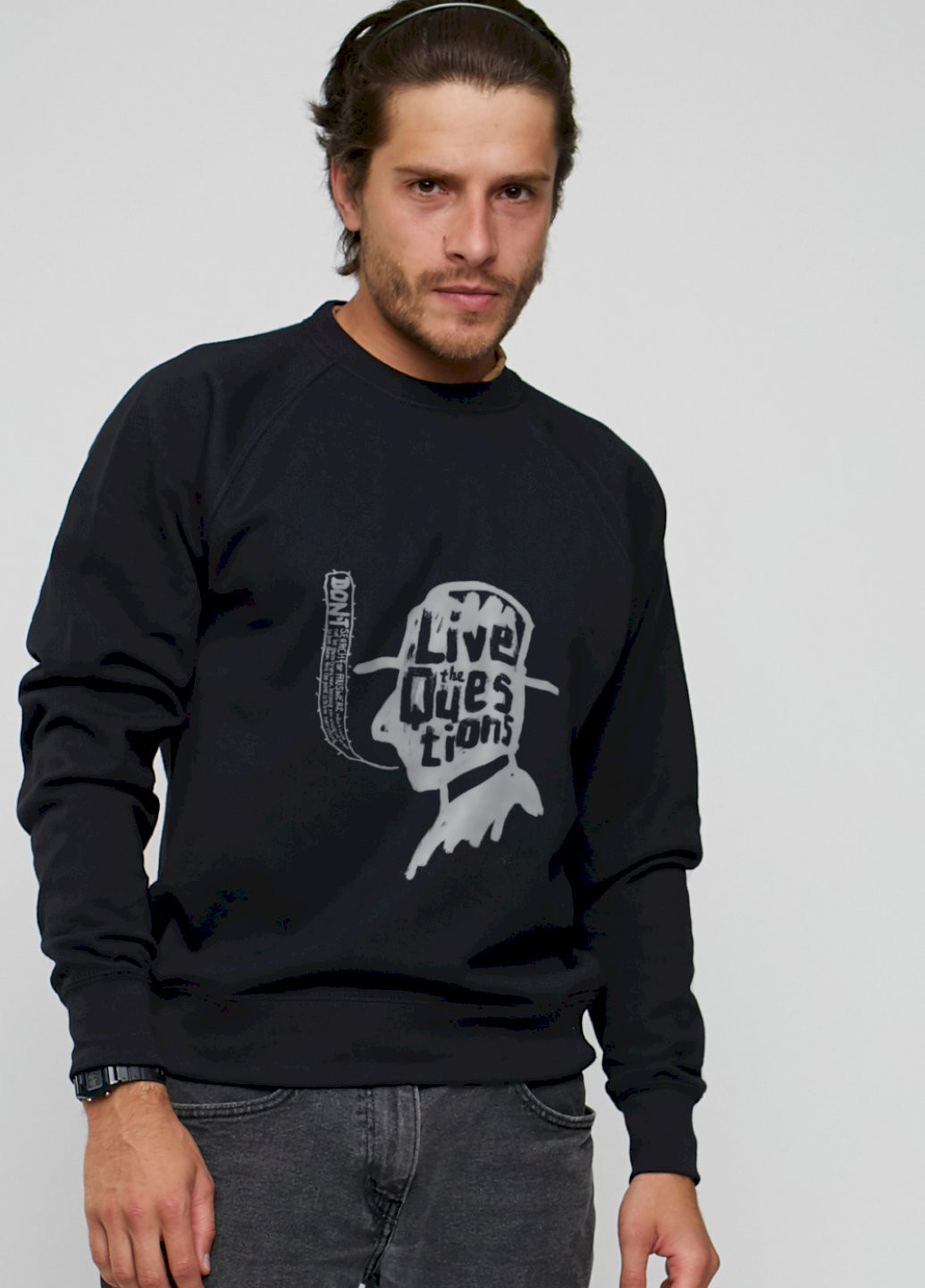 Черный свитшот мужской YAPPI (198688767)