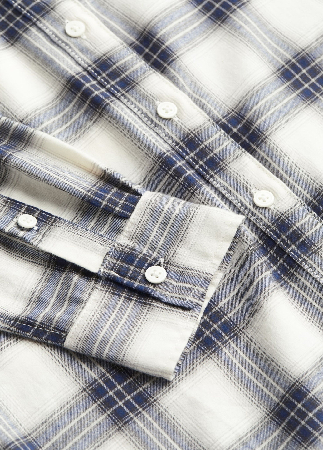 Синяя кэжуал рубашка в клетку H&M