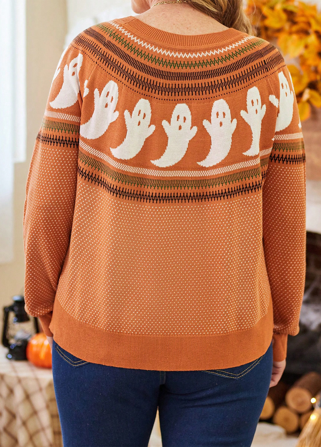 Оранжевый демисезонный джемпер джемпер SHEIN