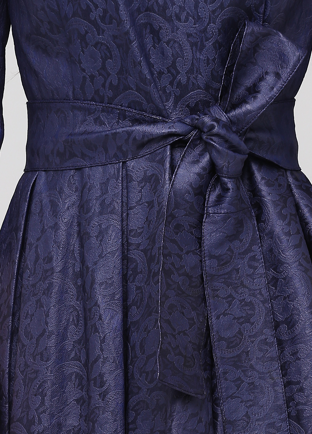 Темно-синя кежуал сукня кльош NikTan однотонна