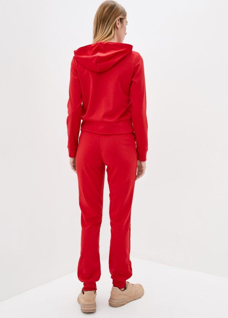 Червоний трикотажний спортивний костюм з капішоном Podium (251738117)
