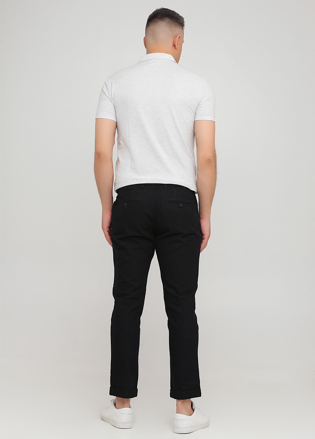 Черные кэжуал демисезонные зауженные, укороченные брюки Gap