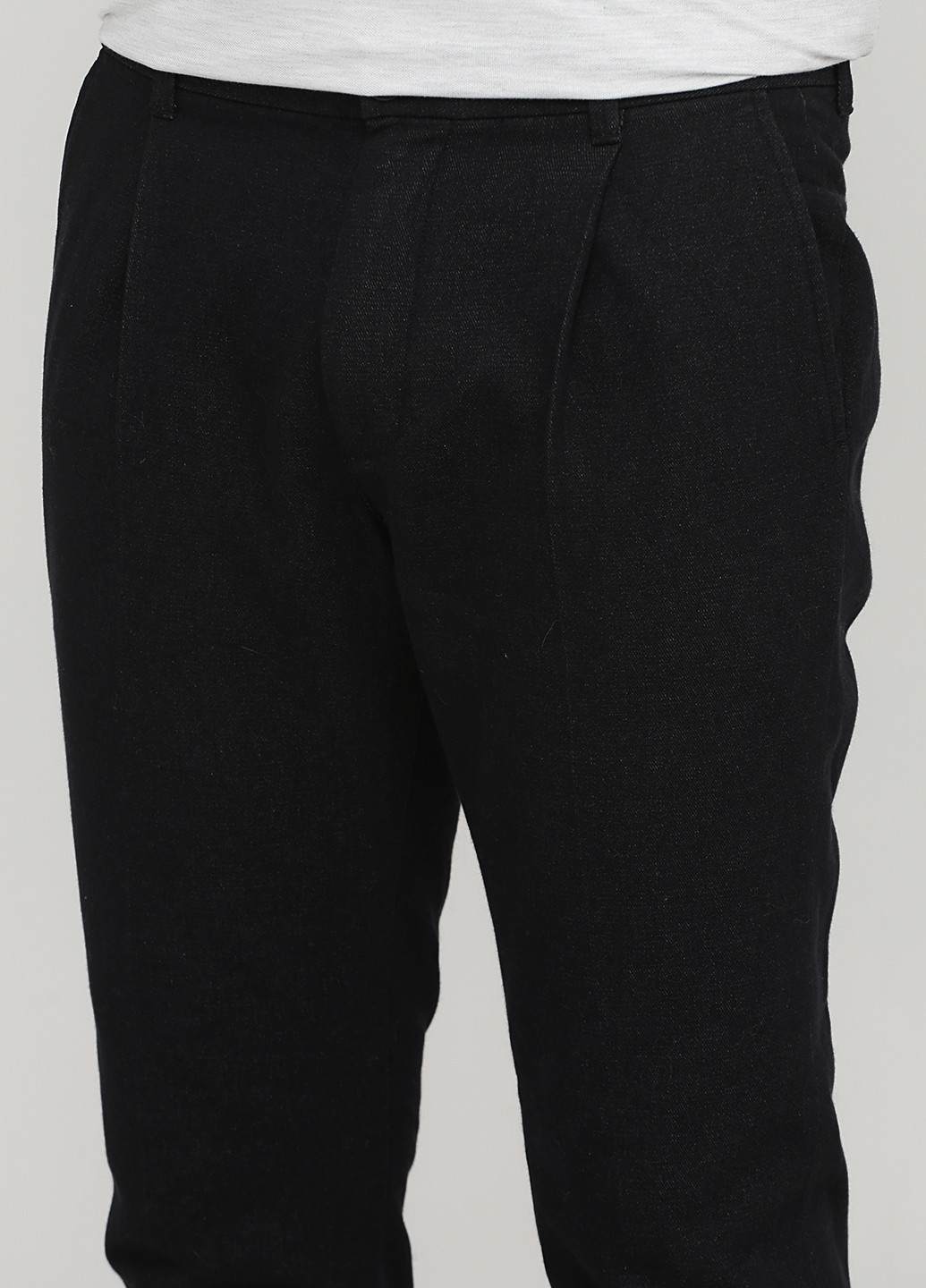 Черные кэжуал демисезонные зауженные, укороченные брюки Gap