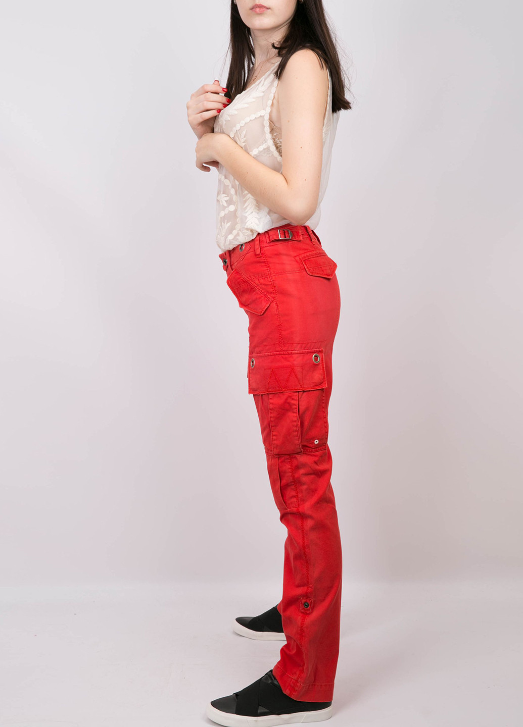 Красные кэжуал демисезонные карго брюки Ralph Lauren