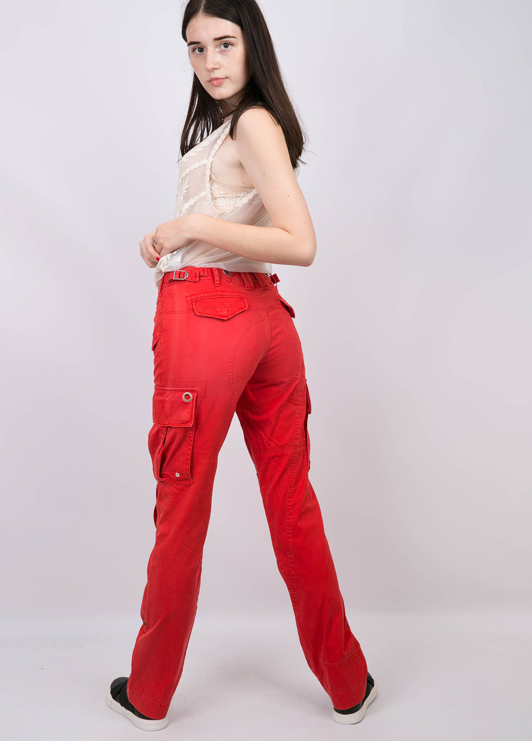 Красные кэжуал демисезонные карго брюки Ralph Lauren