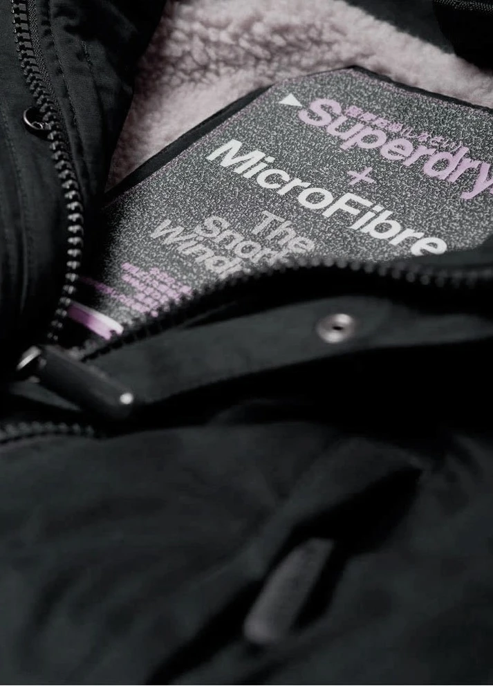 Черная зимняя куртка Superdry