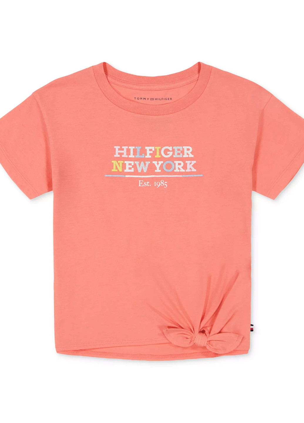 Оранжевая летняя футболка Tommy Hilfiger