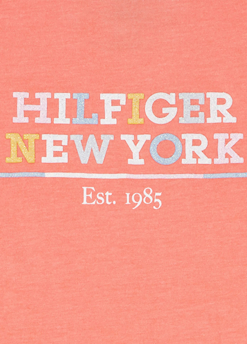 Оранжевая летняя футболка Tommy Hilfiger