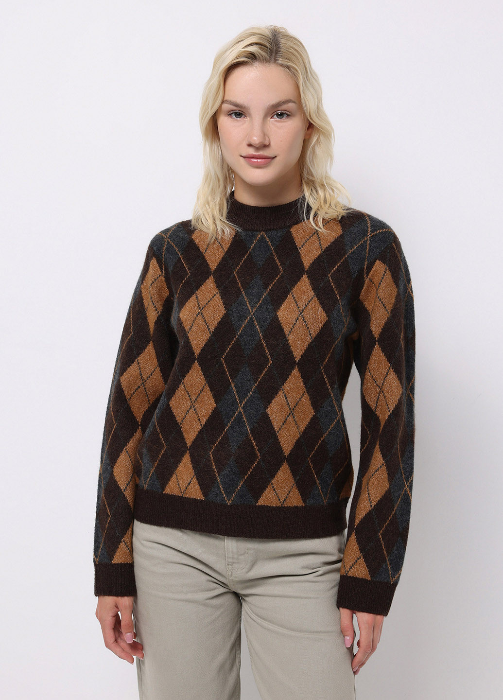 Коричневий зимовий джемпер джемпер Colin's