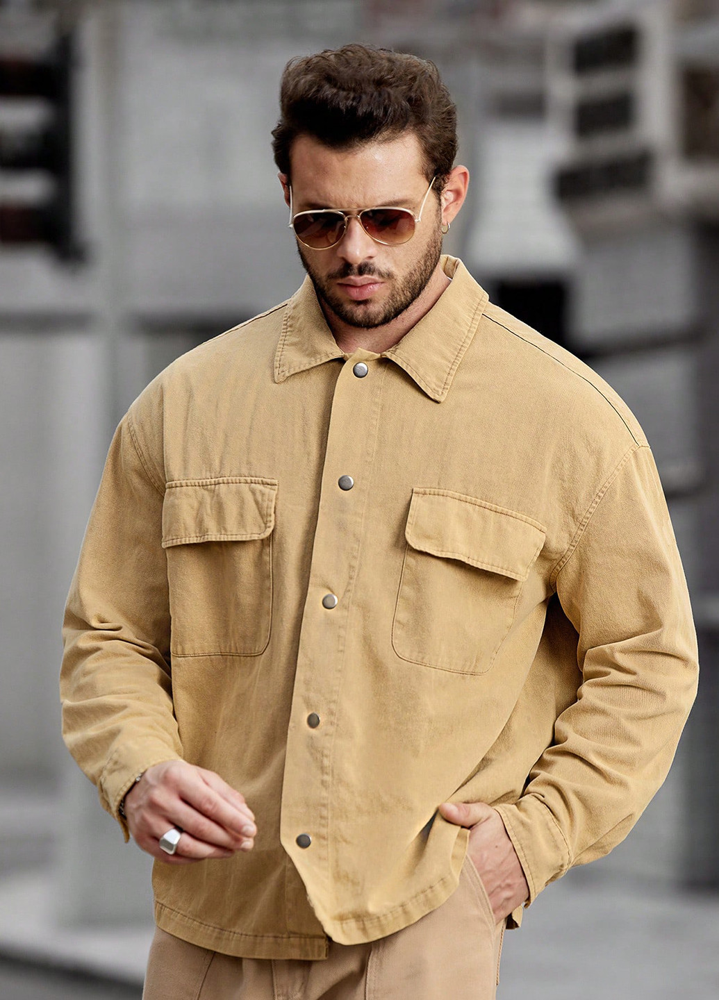 Куртка-сорочка SHEIN (331821473)