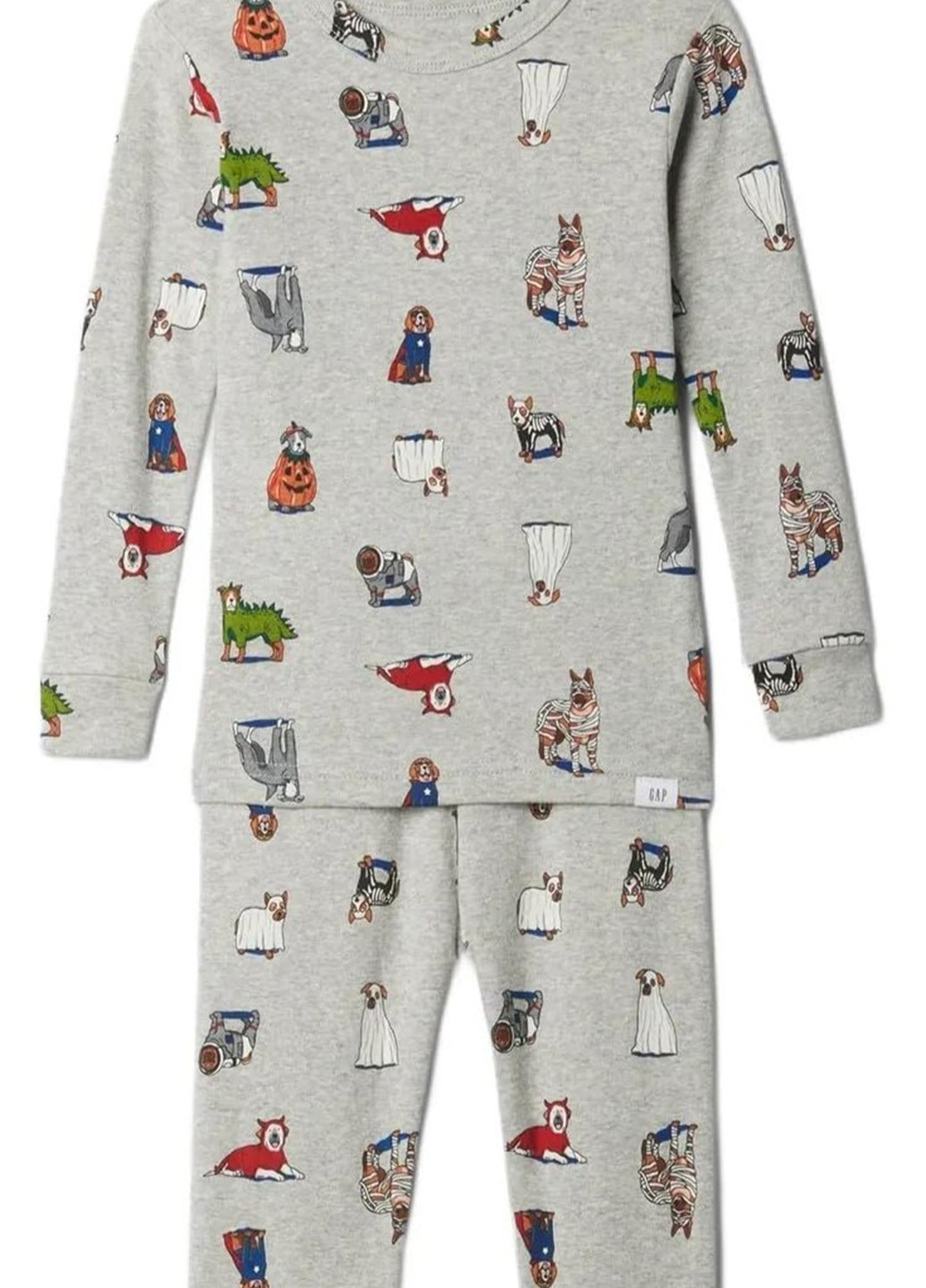 Серая всесезон пижама (лонгслив, брюки) лонгслив + брюки Gap