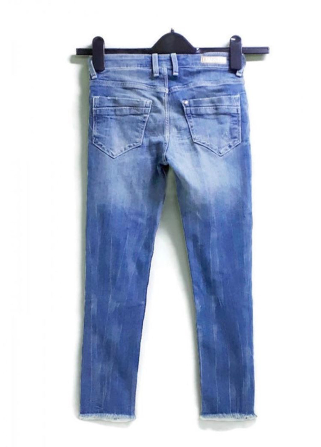 Синие демисезонные скинни джинсы H&M