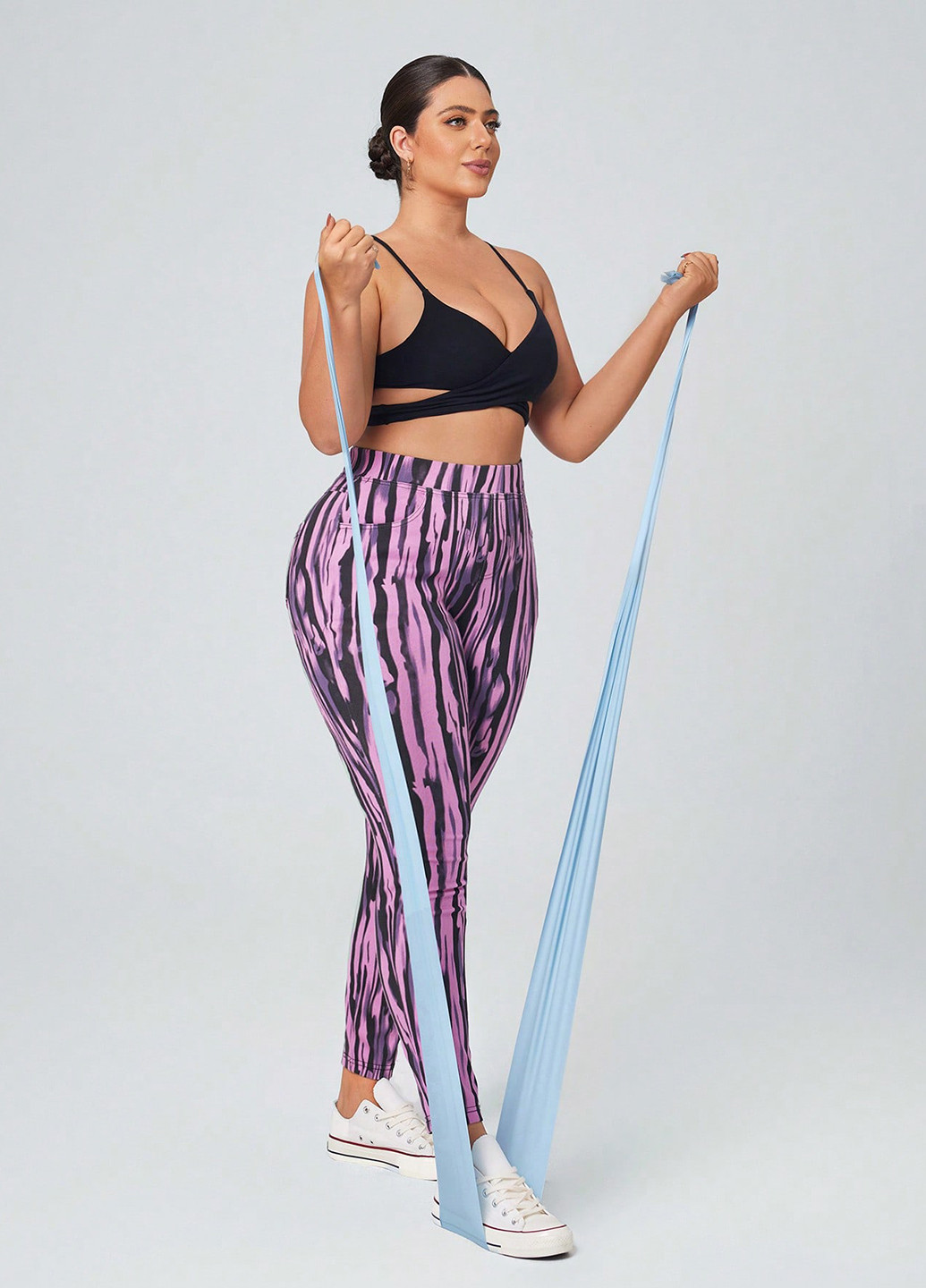 Комбинированные демисезонные джеггинсы SHEIN