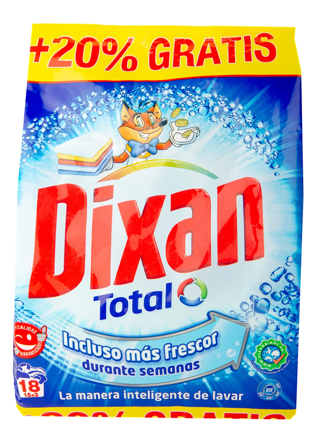Порошок для стирки Total 18 стирок 990 г Dixan (215113286)