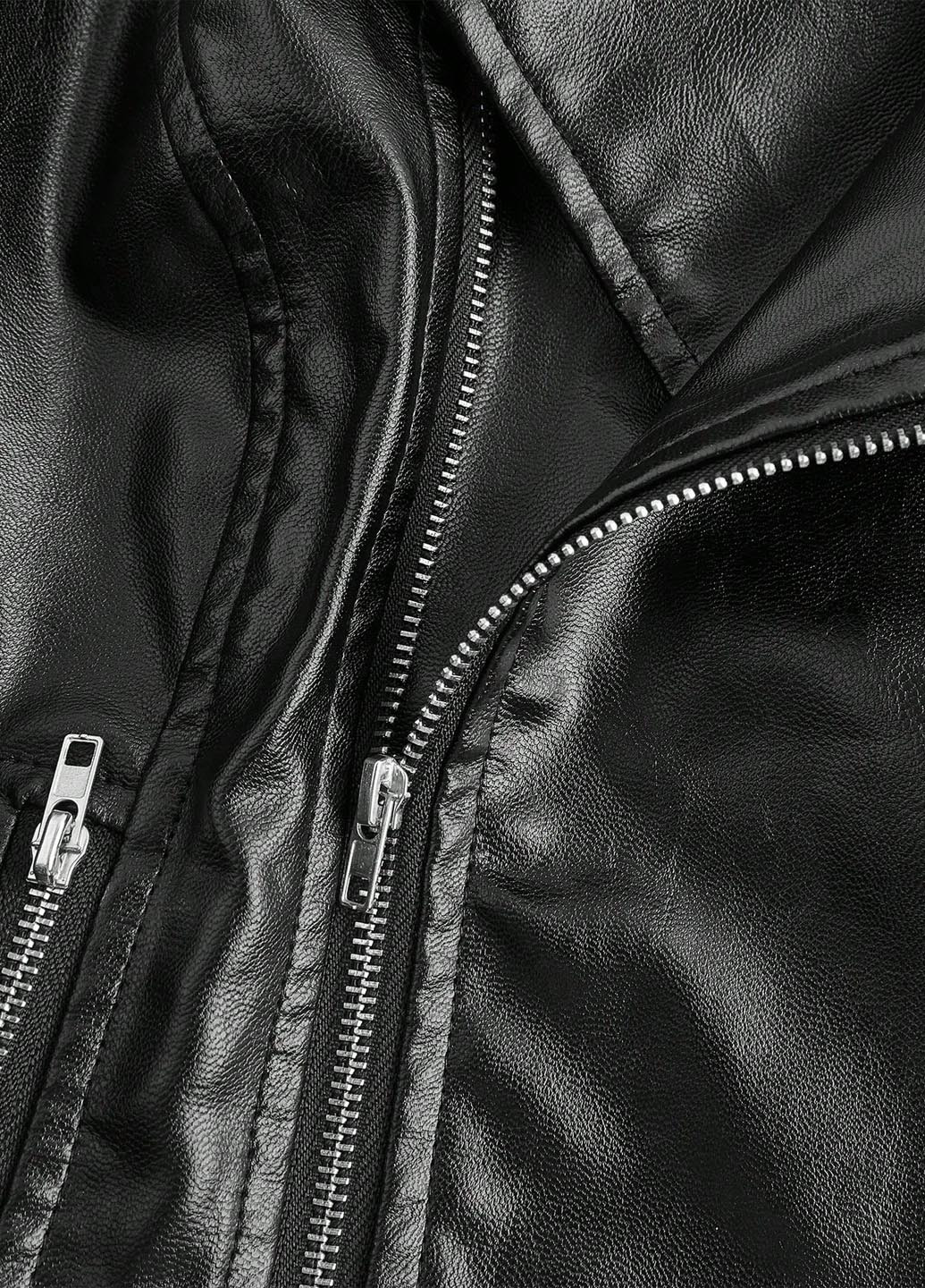 Чорна демісезонна куртка косуха SHEIN