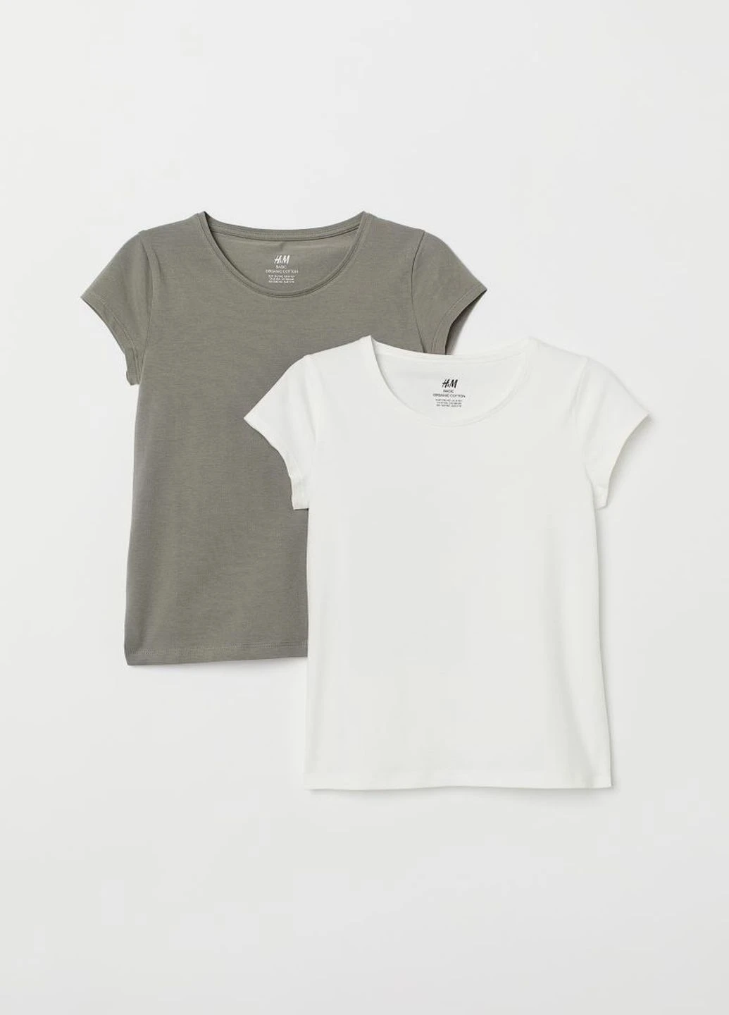 Хакі (оливкова) літня футболка H&M