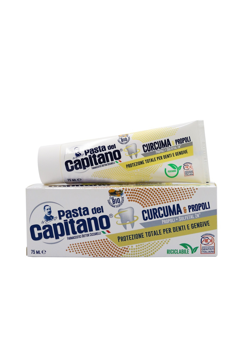 Зубна паста Curcuma e Propoli 75 мл Pasta del Capitano (253672443)